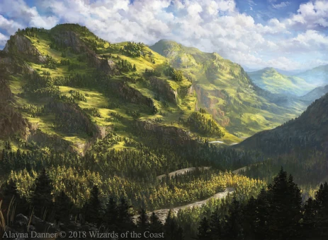 A pict capture of a typical Miklaheim valley