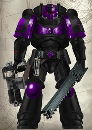 A Shadow Phantom Primaris Lieutenant of the Spectre Platoon of the 4th Company.