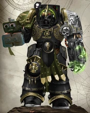 PP Terminator Deathwatch.png (5.68 MB) Wulong Qutan, Hell's Serpent, Spear Of Giants, Honoured Hulk, Kenshi Taamin (Veteran Terminator) of the Phantom Prophets serving a long vigil with the Deathwatch, belonging to the Watch Company "Primus". Note: this Terminator is wielding a Storm Bolter and a Powerfist