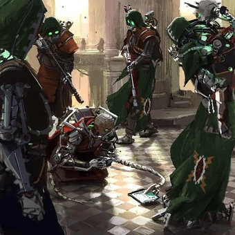 Forge World – Cognition Temple Moteur Adeptus Mechanicus Warhammer 40K, Peint