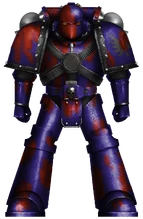 Angels of Anguish Firstborn Marine in xeno flora camouflage for an unknown campaign.