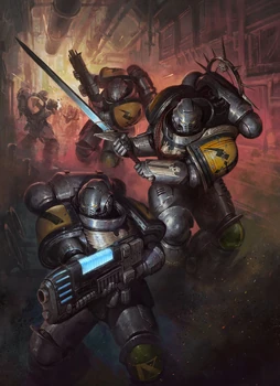Dawnstar Templars boarding a Chaos vessel.