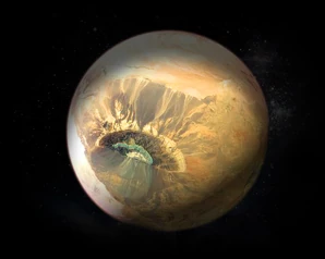 Departmento Cartographicae pict-file of "The Golden Sea" Indeius, the arid desert Chapter Homeworld of the Star Angels.