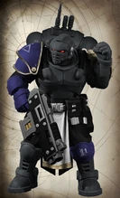 A Tempest Knights Vanguard Infiltrator of the 11th Great Company, 5th Phalanx (Battleline) Squad