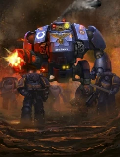 A Redemptor Dreadnought of the Ultramarines