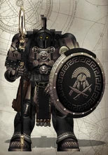 SOT Veteran Marine .png (4.52 MB) A Sons of Tyndareus Gerontes (Veteran-Equivalent) Celombus Provos, "Mountain-Shatter", assigned to 1st Lochion (1st Veteran Company) and 3rd Promach (Veteran-Squad).
