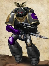 Nomads of the Halo Sergeant of the 4th Company, 6th Battleline Squad charging into battle.