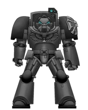 A Terminator Veteran of the Howling Wolves 1st Company