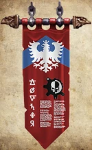 House Alaricum Princpes Honour Banner of a Knight Paladin.
