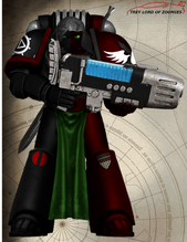 Knight (Battle-Brother) Luka Lindenlaub of the Knights Angelicus 2nd Order (Company) - 1st Lance (Squad) - Tactical Lance Adrian "The Chainbreakers"