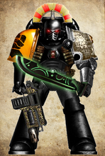 Watch Sergeant Nereus Markov of the Molten Fists's 1st Company, Ypoia Squad, currently assigned to the Long Vigil of the Deathwatch.