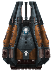 A depiction of a sons of rapture droppod
