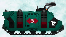A Rhino assigned to 3rd Squad, 10th Scout Company. Wyverns train with mechanized support before even becoming Astartes.