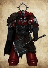 Clan Lord Wealdhere, the Gramacild, of Clan Bræsæn, wielding his artificer thunder hammer.