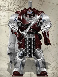 Myrmidons Merarch Primaris.png (3.09 MB) Praefectus Fabrum Cyrus Venterius, Commander of the 2nd Company and Master of Sieges. Note: Colouration of pteruges indicates he temporarily holds the esteemed position of Merach - a senior commander charged with commanding a strike force comprised of at least three or more companies