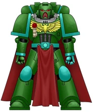 This image is Chapter Master Kealgan Kurik, current Chapter Master of the Thunder Guardians.