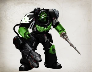 Shadow drake.png (800 KB) shadow drake, with a heavy flamer and power sword in hand