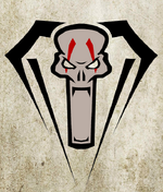 Screaming Skull Icon Background