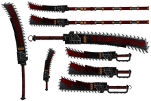 Various chain weapons variants