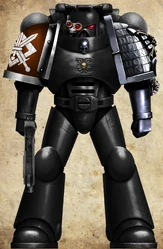 Formican Marauder Firstborn Battle-Brother serving in Deathwatch.