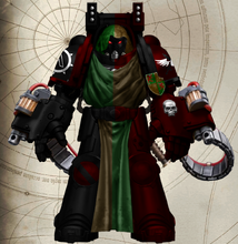Knight (Battle-Brother) Kaleb Schumann of the Knights Angelicus 3rd Order - 7th Lance - Aggressor Lance Jannick "The Carmine Lions"