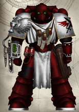 Blade Priest (Sanguinary Priest/Apothecary) Nakiel of the Knights Angelicus Second Order. Attached to the command squad of 2nd Order Master Anton Strobel
