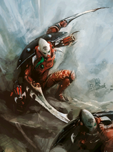 A pair of Warp Spiders Aspect Warriors.