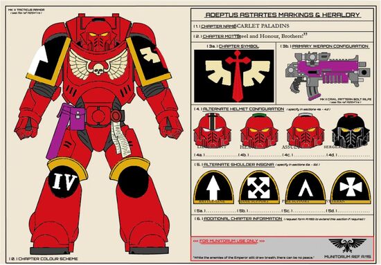 Scarlet paladins front sheet