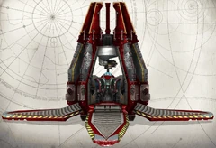 Angels of Rebirth Drop Pod in its deployed configuration.