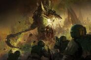 Typhus Arrives At The Trench Line and Shatters Imperial Resistance Gamea Prime M41