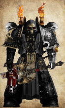 Ferdorach Aodh of the Steel Hart Chapter, assigned to the Long Vigil of the Deathwatch, the Chamber Militant of the Ordo Xenos.