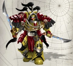 Solar Falcons Cataphractii Terminator.png (3.73 MB) Batu, Will of the Castilian (Company Champion) of the 1st Household of the Solar Falcons, arrayed in relic Cataphractii pattern Terminator Armour.