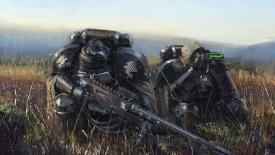A Shadow Talons sniper team stays vigilant, as they wait to take out a high-value enemy target.