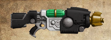 The Rad Gun used by Andryakel when he is in his Carapace Armor