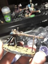 Mjorn Skitarii Sniper using a Transuranic Arquebus