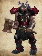 Tempest Wolves 'Úlfheðnar' ('The Wolf Kissed'), Skalagrim Diresoul, 'Deadly Killer of the Abominable Totem', assigned to the ranks of the Chapter's Black Tribe.