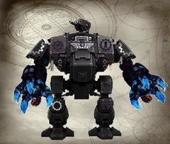 Shadow Claws' Brother Burgos of Clan Autrox (2nd Company) interred in a Brutalis Dreadnought after suffering grievous wounds during the Indomitus crusade.