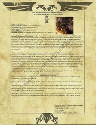 Intelligence document on the Guilded Ones.