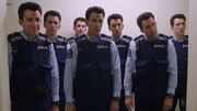 Minogue stands among his clones.