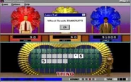 Another game with a contestant landing on Bankrupt