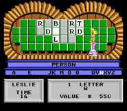 Vanna makes her way across the famous puzzleboard to turn over a letter