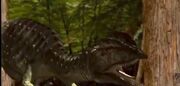 Dilophosaurus roaring