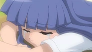 Rika cries after Shion's slapping.
