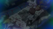 Keiichi Stands Over the Bodies of two girls