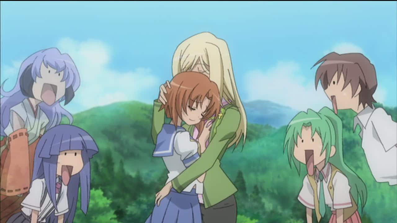 Rena and Keiichi Go Dumpster Diving  Higurashi: When They Cry - SOTSU Dub  