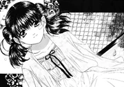 Natsumi waiting for Akira on the hospital roof