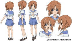 Rena's appearance in Higurashi no Naku Koro ni Kai