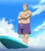 Ōishi surfing The contributer of this deems him "the sexiest of the soul brothers." When They Cry Wiki does not judge.