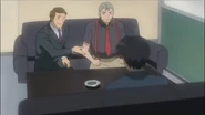 Akasaka, Hondaya and Ōishi talking