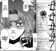 Manga depiction of Chie as The Curry Demon